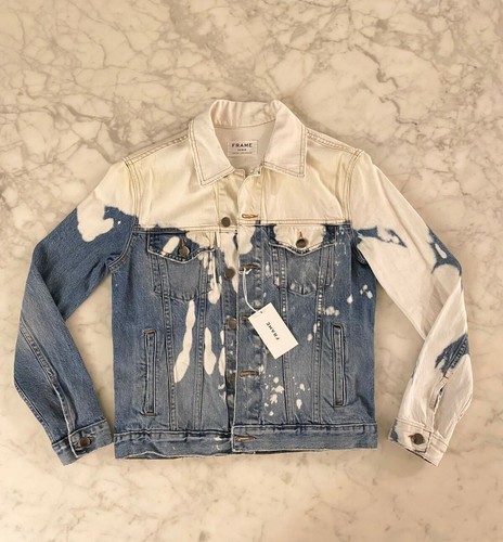 NWT Frame Bleached Denim Jacket Sample 