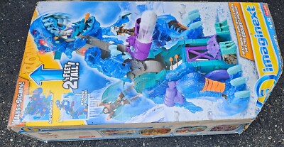 Fisher-Price Imaginext Ultra Blue T-Rex Dinosaur 2015 Mattel New Damaged Box 