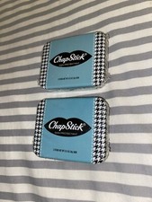 2 ChapStick Lip Balm Tins Classic Cherry Spearmint Strawberry Sealed Chap Stick