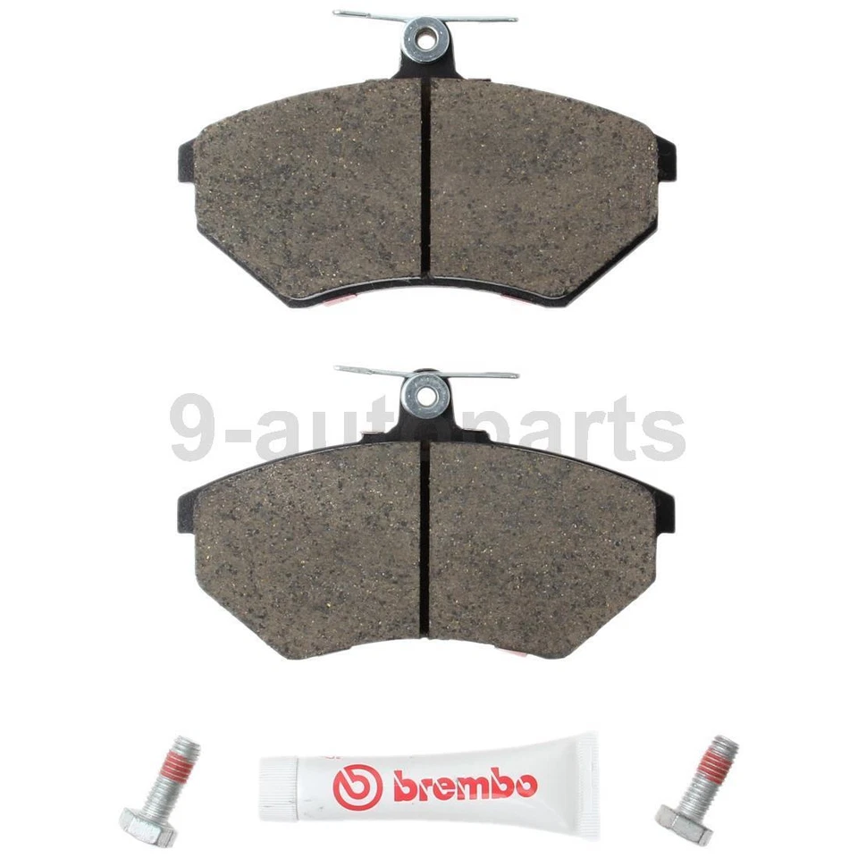 Juego de pastillas de freno de disco cerámicas delanteras traseras Brembo OE para Audi 80 1988 1989 Foto 4 de 4