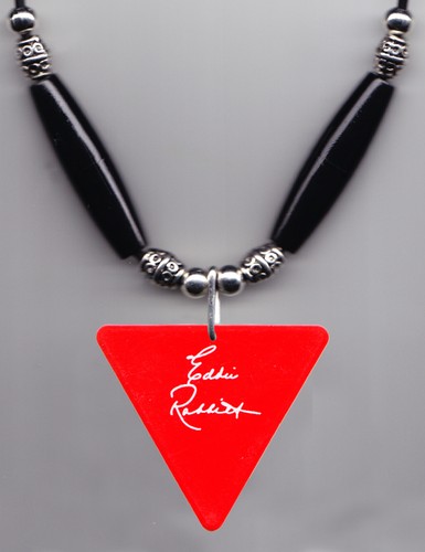 Eddie Rabbitt Signature Rouge Triangle Guitare Choisissez Collier - 1989 Tour - Photo 1 sur 2