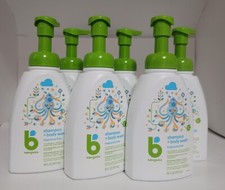 Pack of 6- Babyganics Baby Shampoo Body Wash Pump Bottle - Fragrance Free