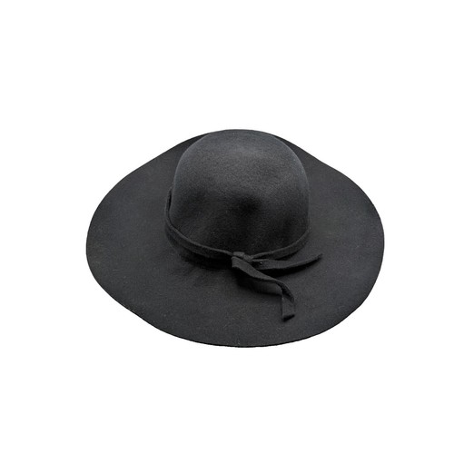 Made in Italy Vintage NICE black pure 100% wool PLATANIA hat  display picture 1
