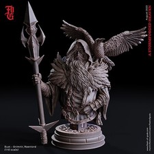 Grimnir Ravenlord Bust by Flesh of Gods  D D  DnD  Print on Demand
