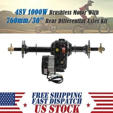 48V 1000W Brushless Differential Motor 30" Rear Axle For Go Kart ATV Quad Buggy