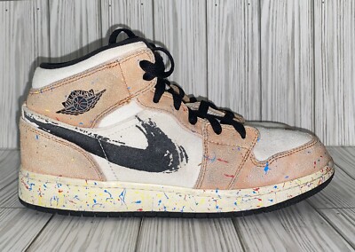 Size Jordan Mid SE Brushstroke Paint Splatter 2021
