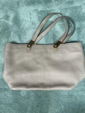 Marc Jacobs Pike Place East/West Gray Leather Tote Purse 2933