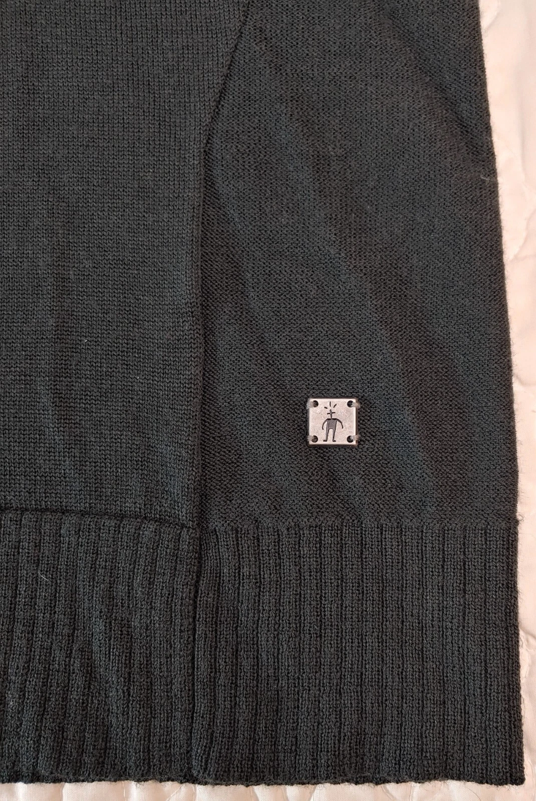 smartwool 1/4 zip pullover dark olive 100% merino wool sweater