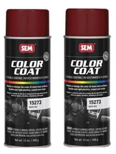 SEM Color Coat Napa Red Flexible Vinyl Spray Auto Paint 12 oz. SEM 15273 (2/PK)