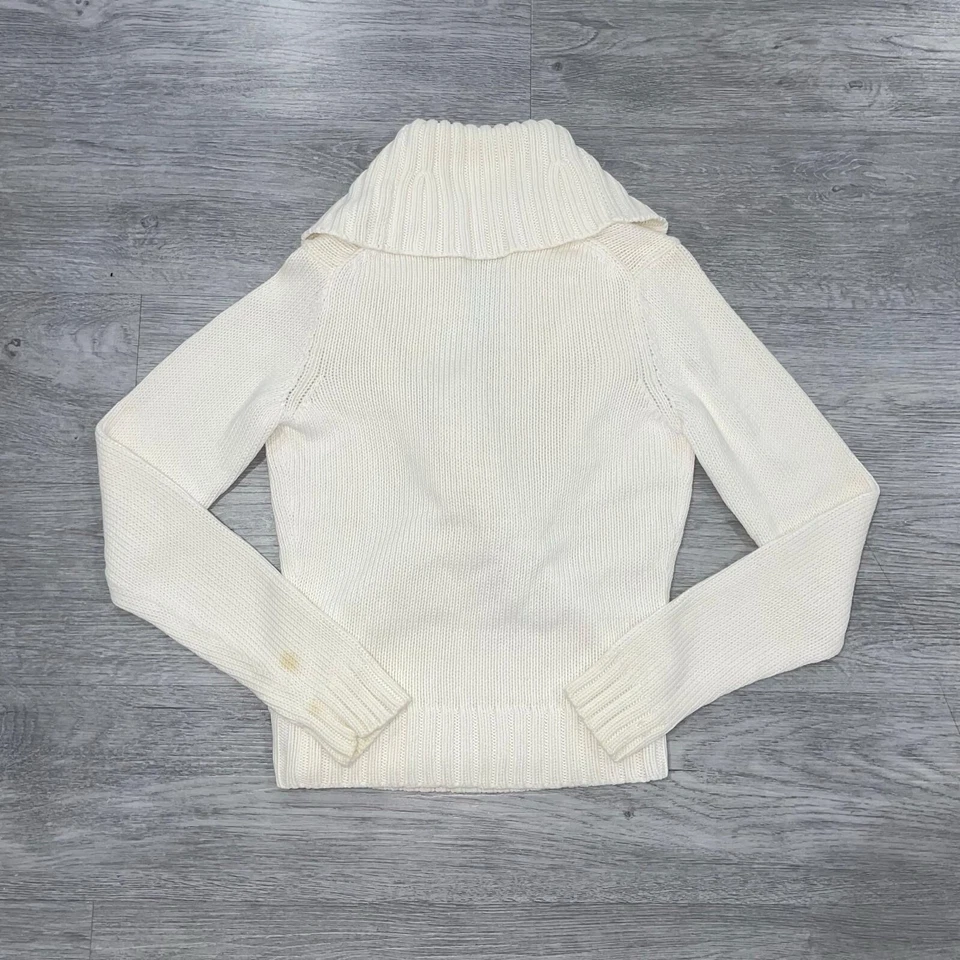 Ralph Lauren Black Label Womens Medium Sweater Shawl Chunky Knit Jumper Pullover - Image 2 of 4