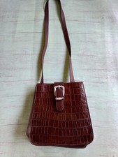 Vintage Fossil 75082 Brown Leather Small Crossbody Shoulder Bag Purse