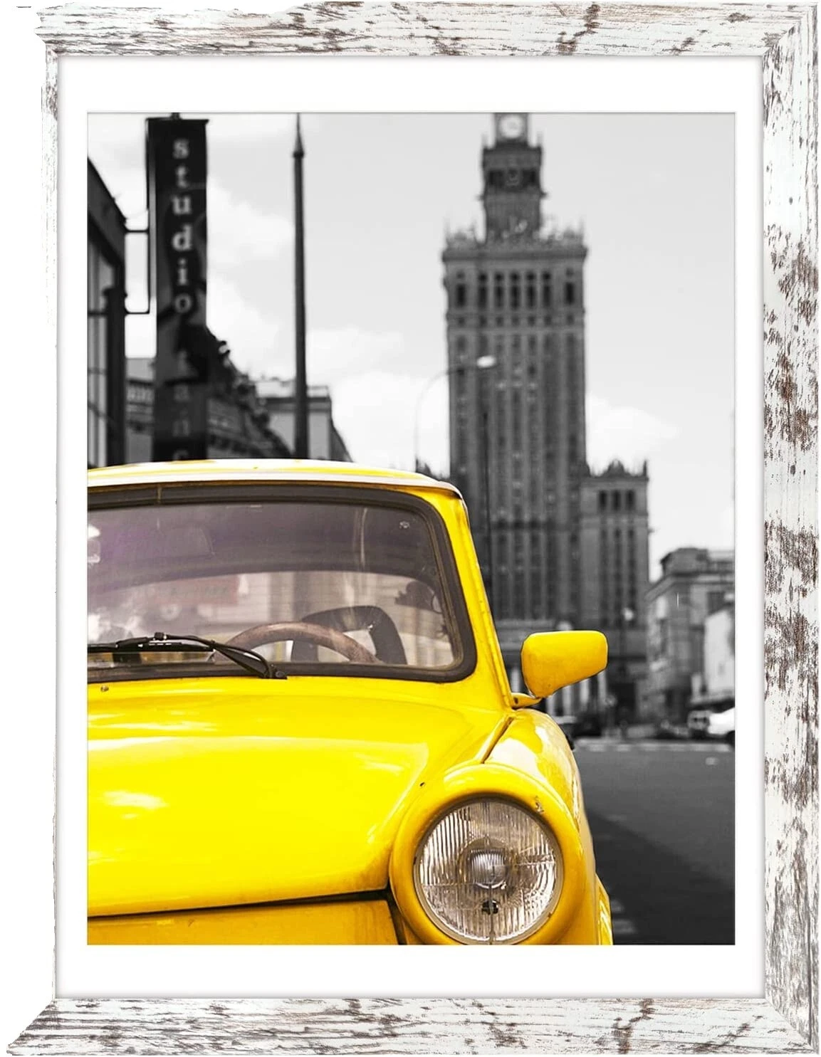 白色木制田园风格/质朴框架