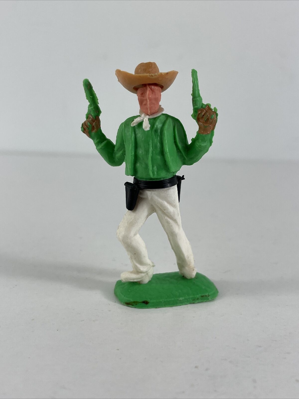 TIMPO TOYS WILD WEST COWBOY WHITE LEGS Lime Green Shirt Rare Collectible