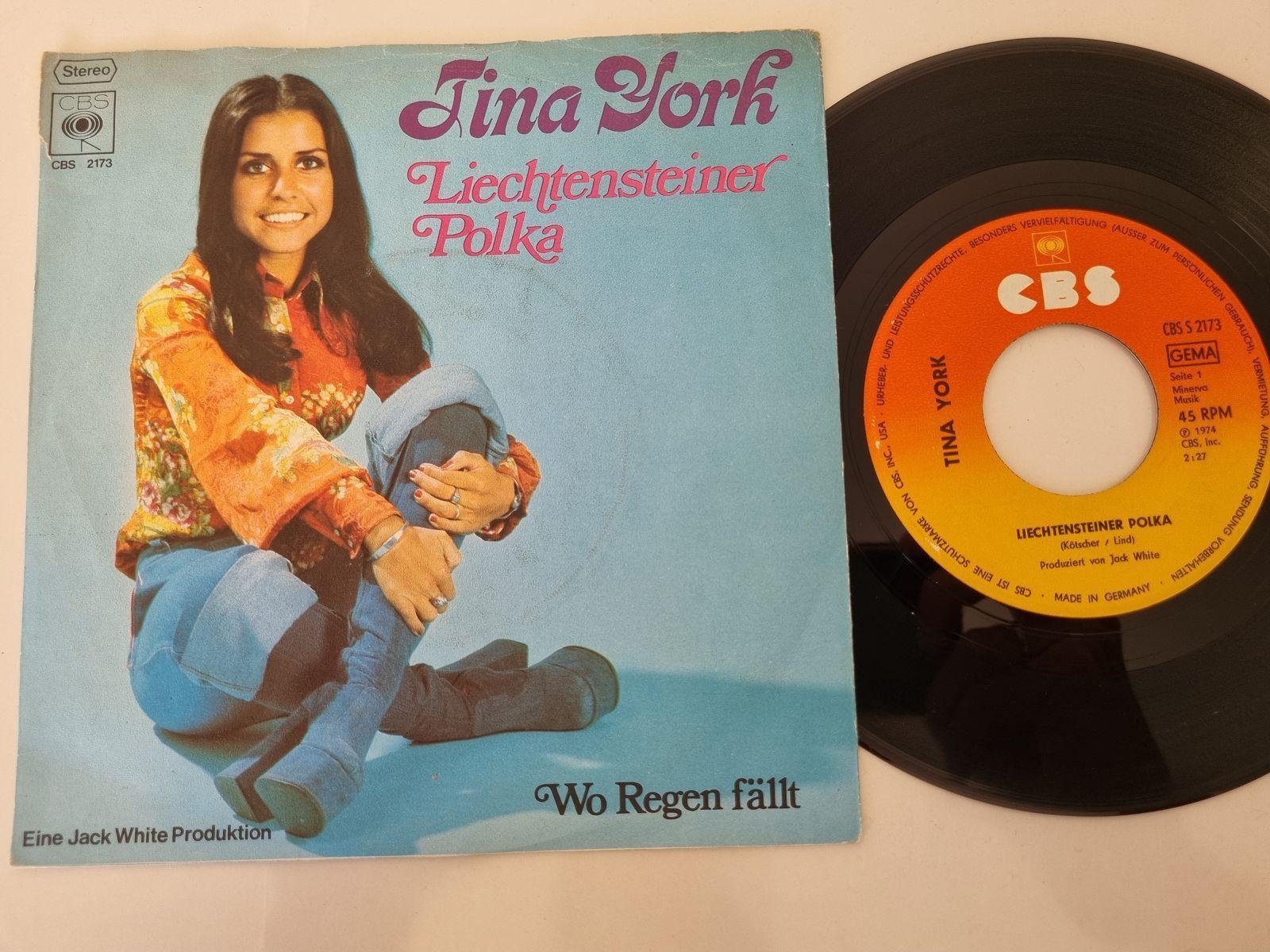 7"" Single Tina York - Liechtensteiner Polka Vinyl Germany