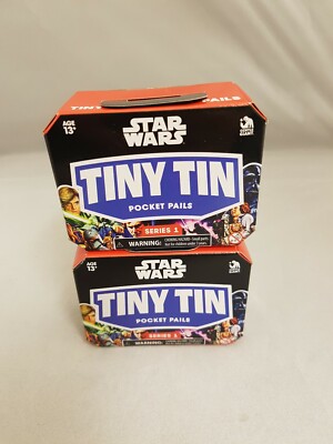 Star Wars kleine Blech Taschen Eimer Retro Mini Brotdose S1 sanft Riesen Konvolut 2