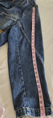 MARITHE FRANCOIS GIRBAUD Denim BLAZER-STYLE JACKET Size 3XL DESIGNER Embellished - Picture 9 of 9