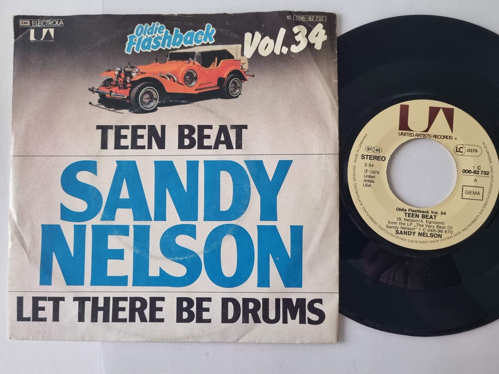 Sandy Nelson - Teen beat/ Let there be drums 7'' Vinyl Germany