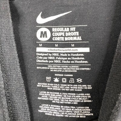 Nike Regular Fit Spell Out Graphic T-Shirt Men's Medium Short