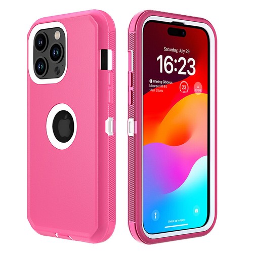 For iPhone 15 14 13 12 11 Pro Max Case Shockproof Cover+Camera Lens Protector - Picture 19 of 23