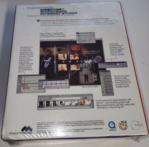 Macromedia Director 7 Shockwave Internet Studio Software Education Ver. Sealed - Picture 2 of 3