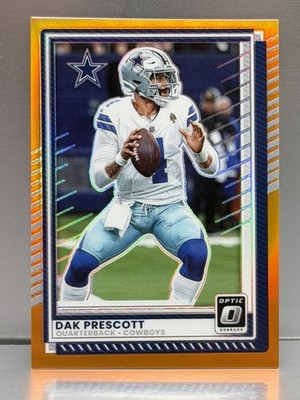 2025 Panini Donruss Optic - Dak Prescott #81 True Orange Prizm /299 SP Cowboys 