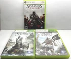 Xbox 360 Game Lot Bundle - Assassin's Creed 2, 3, 4- Complete Tested Working