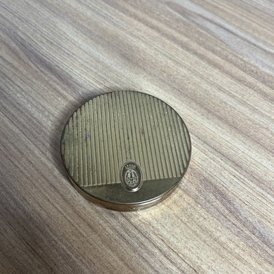 COTY Vintage 50 s Gold Compact Mirror French Flair Powder Blush Refillable