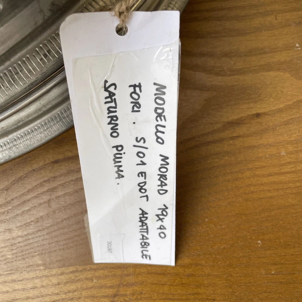 CERCHIO AKRONT MORAD 1.85 19 40 FORI S/01 DOT ALLUMINIO GILERA SATURNO 500 PIUMA - Immagine 2 di 4