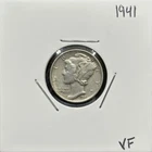 1941 Mercury Dime, Very Nice, VF, 90% Silver! 🔥
