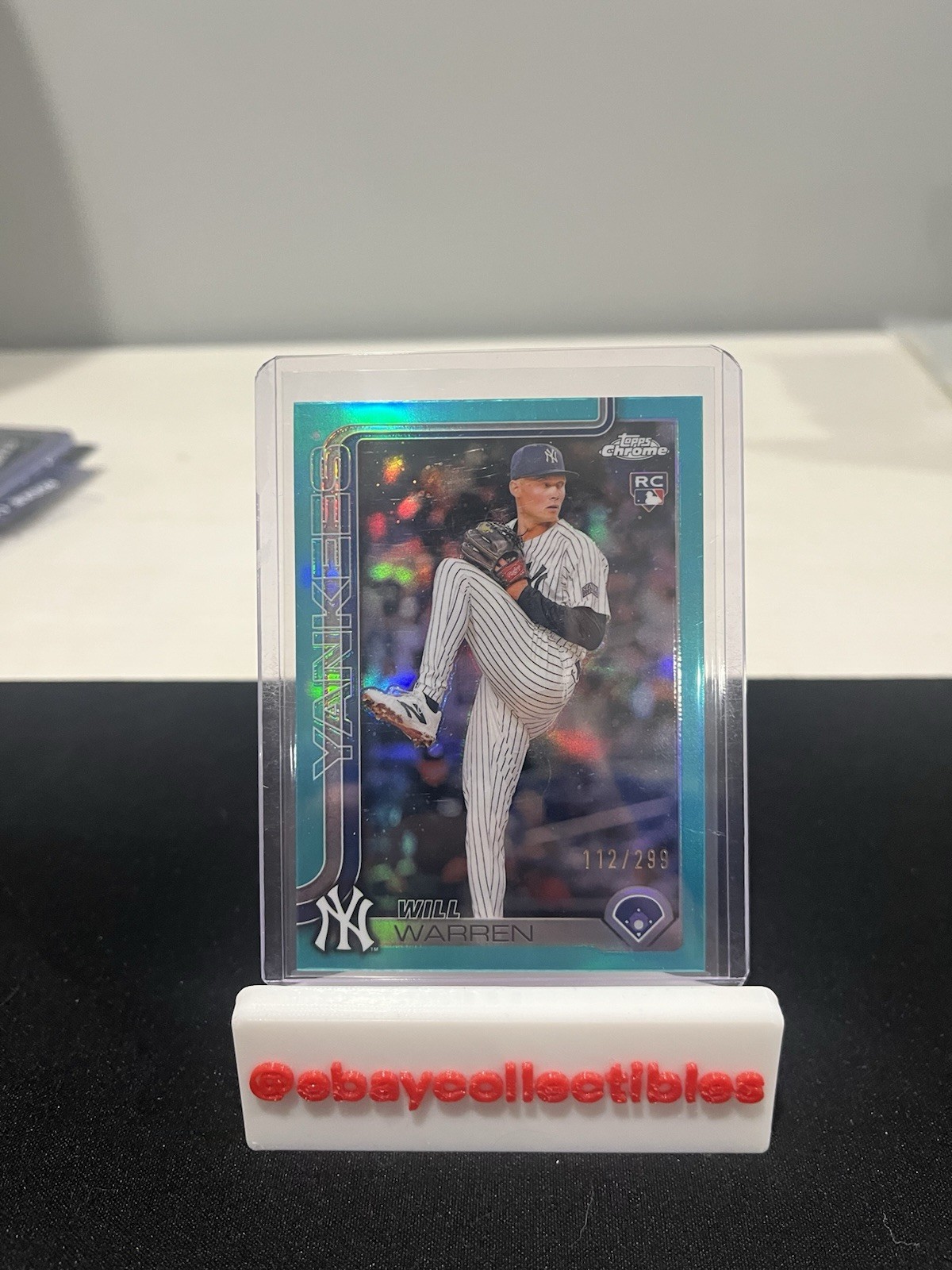 2025 Topps Chrome - Will Warren #81 Teal Refractor /299 (RC)