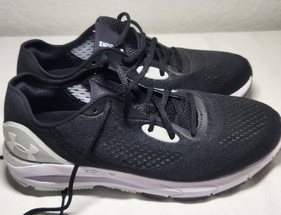 Under Armour HOVR Sonic 5 Women s Running Shoes Black White Size 10.5...