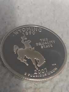 2007-S Silver State Quarter Wyoming  Proof 
