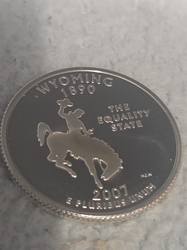 2007-S Silver State Quarter Wyoming  Proof 