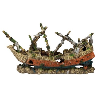 Aqua Della Aquariumdekoration Schiffswrack XXXL 83x27,5x43cm Galeon Wreck