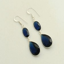 Tanzanite Gemstone Handmade Drop Dangle Earrings Jewelry For Women 2
