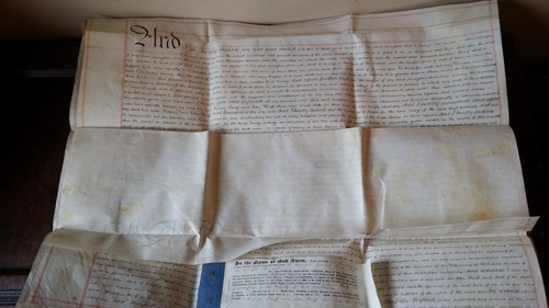1835 WILLIAM IV LARGE VELLUM WILL PROBATE - WILLIAM BARFF - WAKEFIELD YORKSHIRE - Picture 7 of 13
