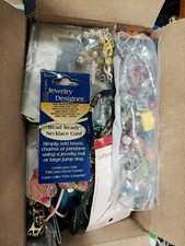 STUFFED 9x5x5 Box Of Jewelry To Harvest, Repair, Wear Or Craft. Weights 7lb 4oz