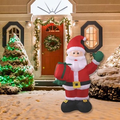 Weihnachten Aufblasbar Weihnachtsmann Ornament Party Kinder Frauen Männer Dach Fenster gebaut