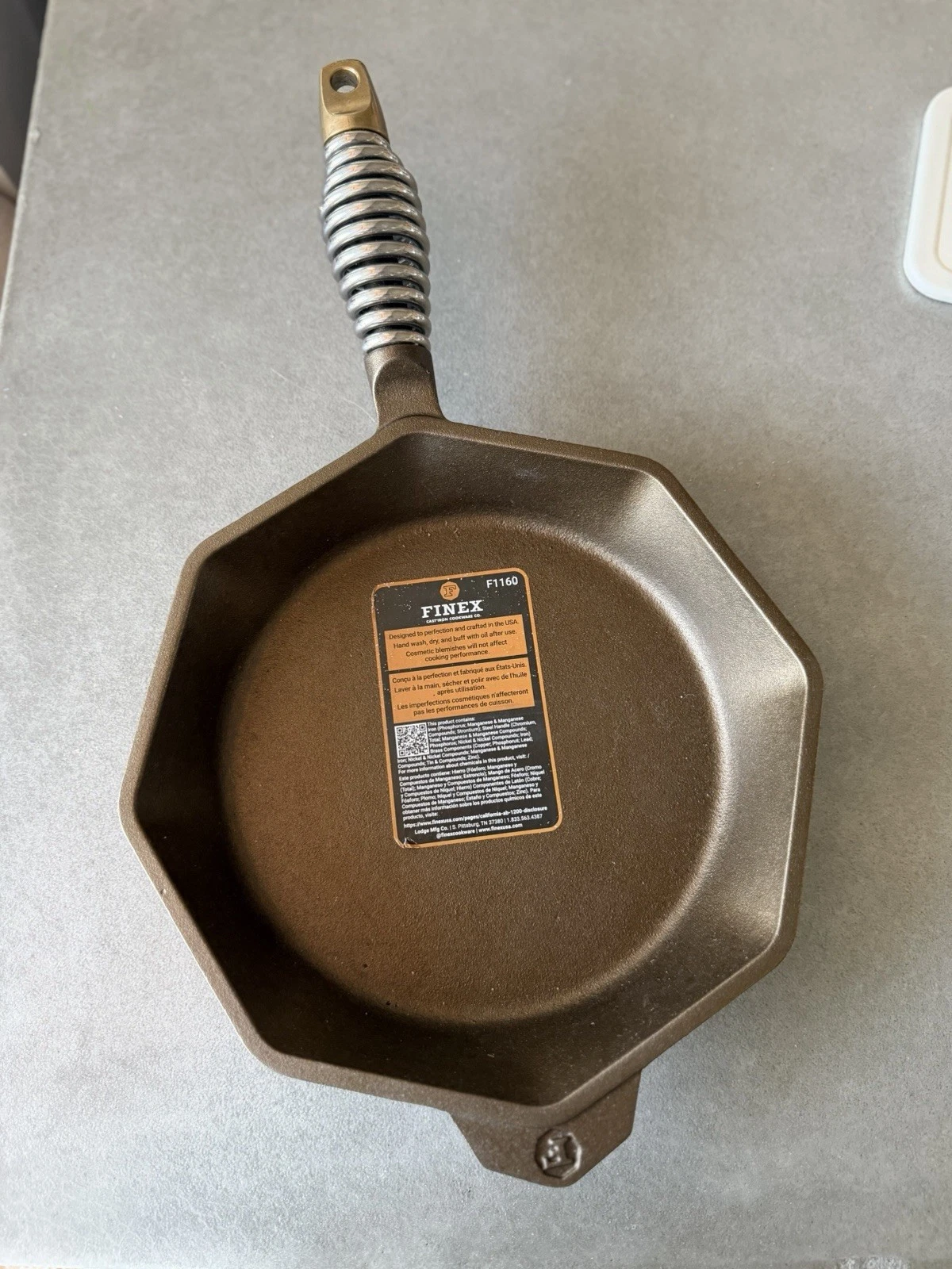Finex Cast Iron Pan Skillet No.10 F1160 10in. 10” Portland OR USA New 10 Inches