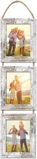 4x6 Wall Hanging Picture Frames Collage with 3 Opening White Frames
