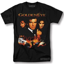 James Bond 007 Shirt Golden Eye Classic Movie Vintage Graphic Design T-Shirt