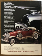 Misc 7940 Advertisement Model Car Collecting Franklin Mint 1930 Duesenberg