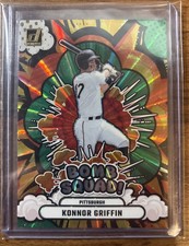 2025 Donruss Baseball Konnor Griffin Bomb Squad Green Laser Pirates