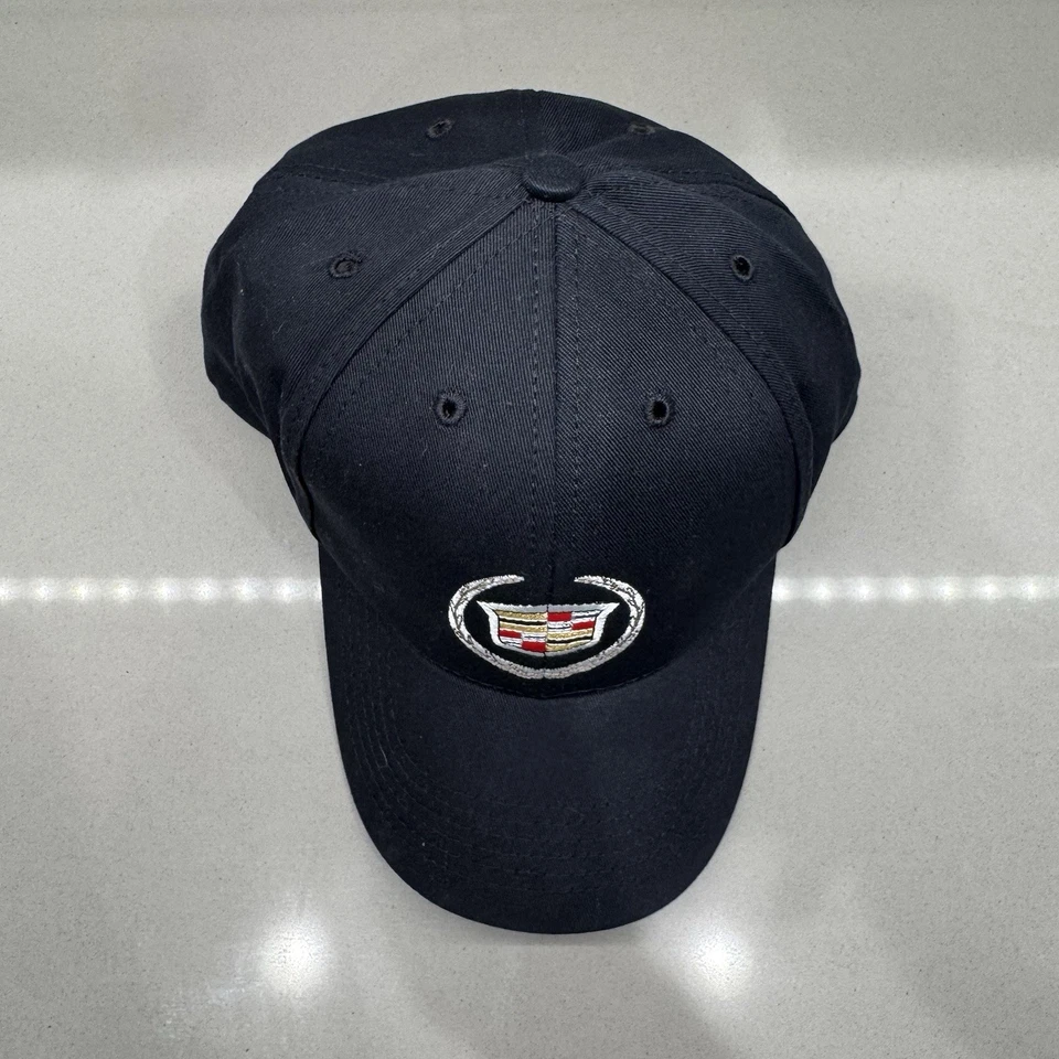 Sombrero Cadillac azul oscuro con correa trasera sombrero de papá Foto 3 de 4