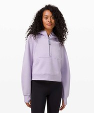 Lululemon Women's Scuba Oversized Half-Zip Hoodie Lavender Dew, Size XL/XXL