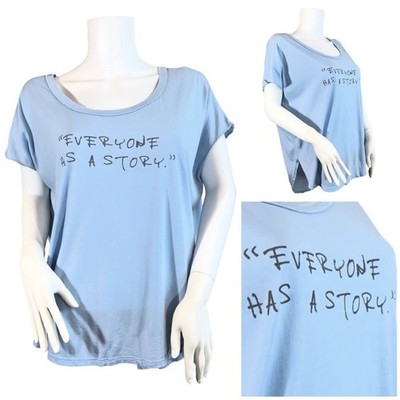 good YOUman Oversized High Low Hem Drop Shoulder Graphic Print Tee SZ XS/S $79