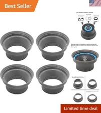 4 Pack Foldable Silicone 6.5” Car Speaker Baffle Kits, for Sound Quality Impr...