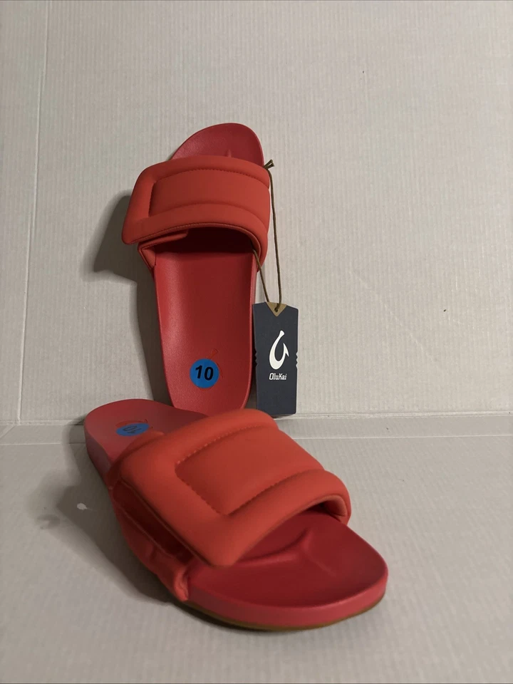 Женские удобные сандалии Olukai Sunbeam размер 10 США LEHUA цветок - Изображение 2 из 4