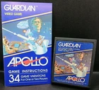 Atari 2600 Guardian Cartridge And Manual Tested Working Rare Original Apollo