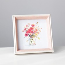 7x7 Square Picture Frame Resin 7x7 Photo Frame Pink 7x7 Picture Frame, with P...